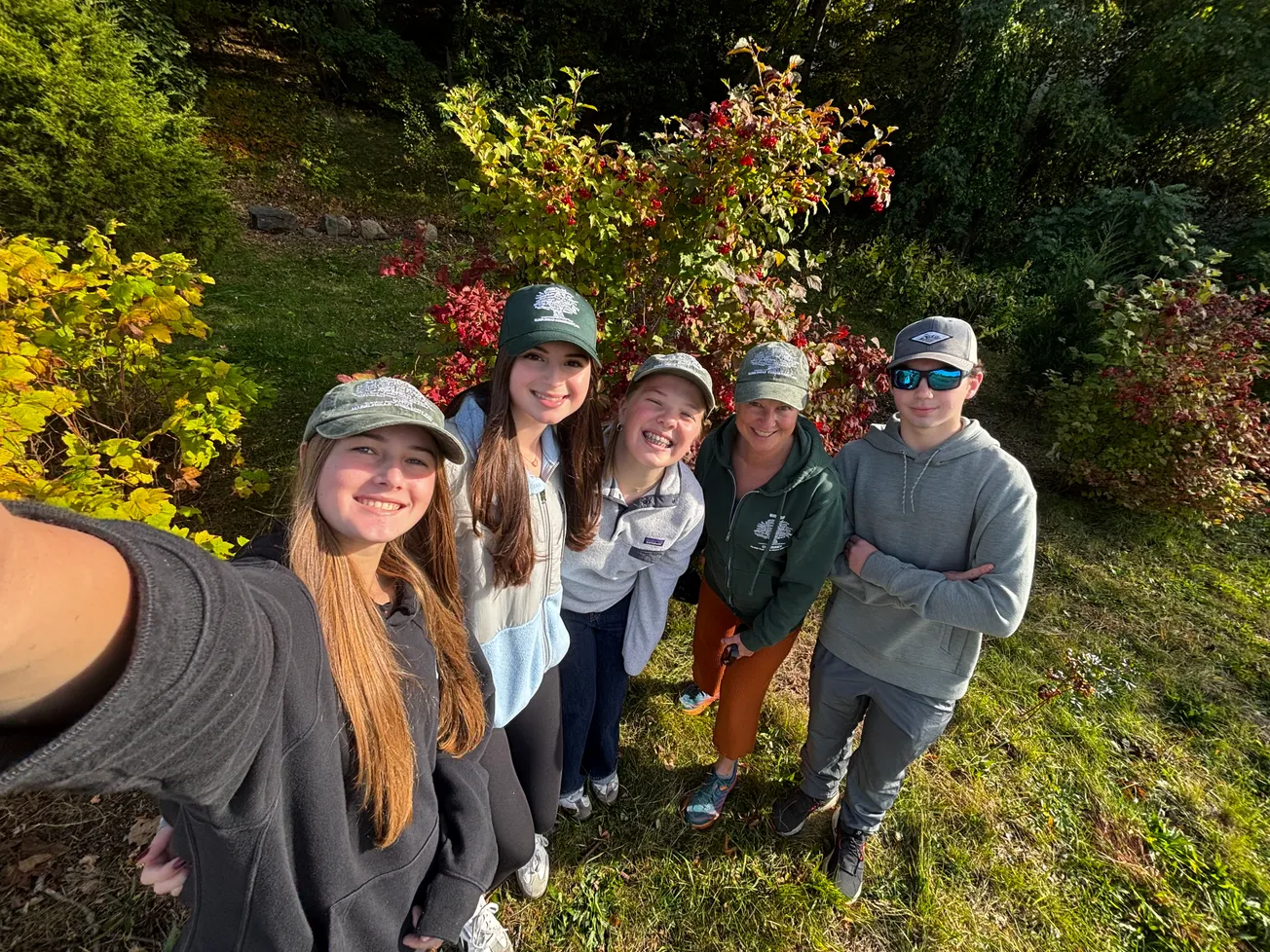 Young conservationists help restore pollinator meadow at Lead Mills
