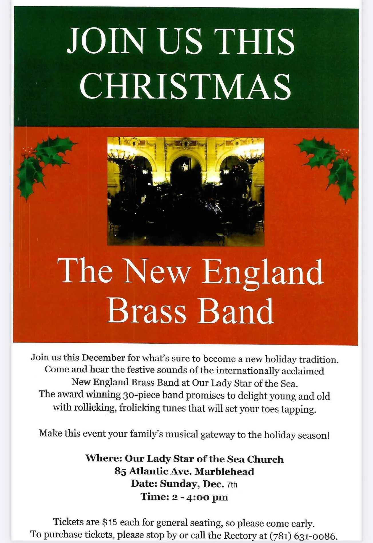 Star of the Sea to hold Christmas concert Dec. 7