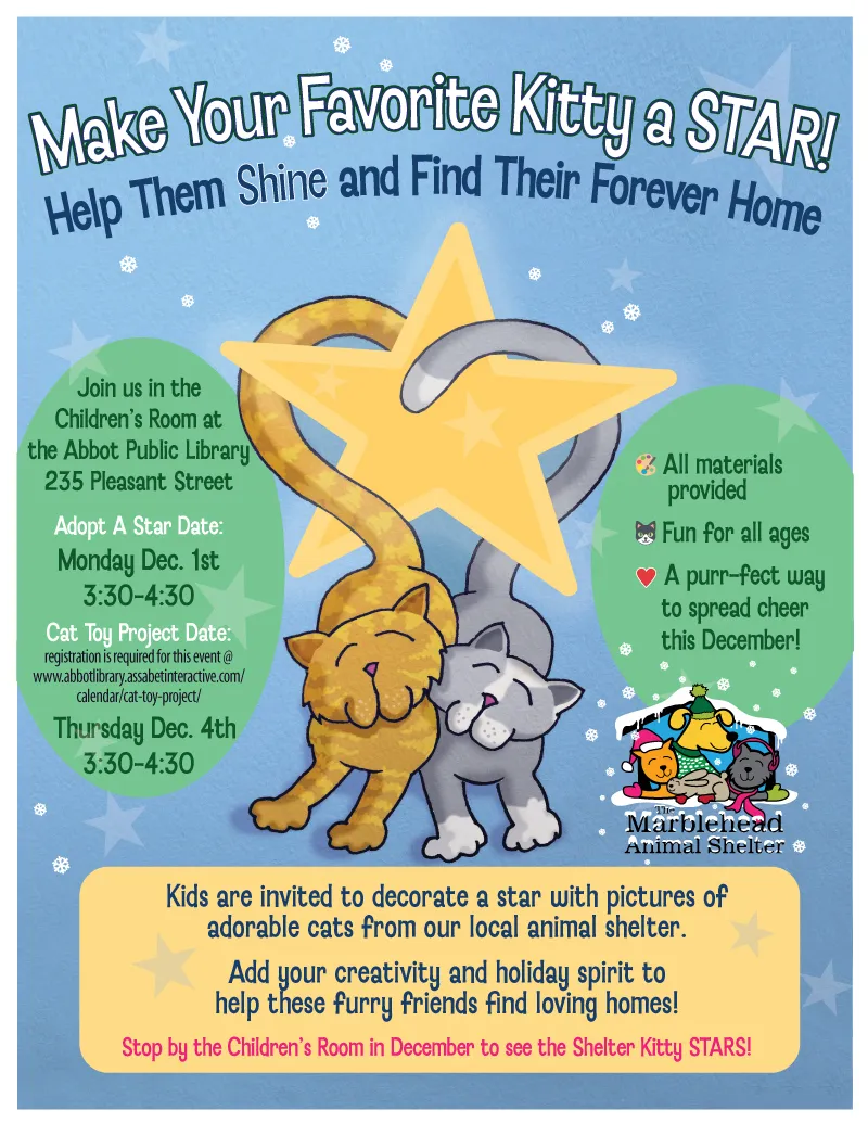 Marblehead library crafts stars to showcase shelter cats​​​​​​​​​​​​​​​​