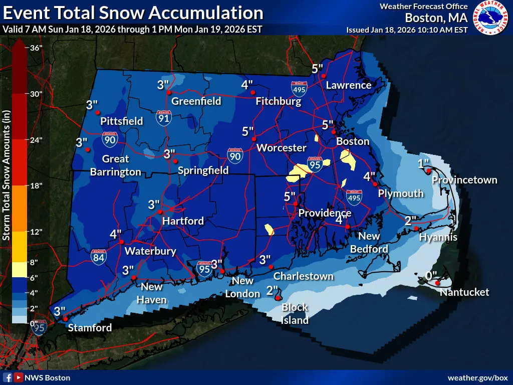 Snow emergency declared for Sunday night