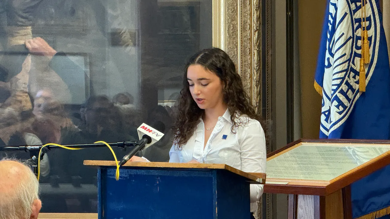 Five survivors in her family: Marblehead senior shares Holocaust legacy at town remembrance